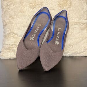 Rothy's Women Gray Pointed Toe Flats